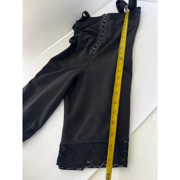 Women's Black Full Body Shaper with Adjustable Straps & Lace Trim Size Small - Picture 7 of 10